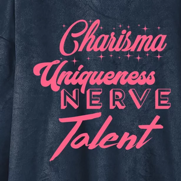 Charisma Uniqueness Nerve And Talent Hooded Wearable Blanket