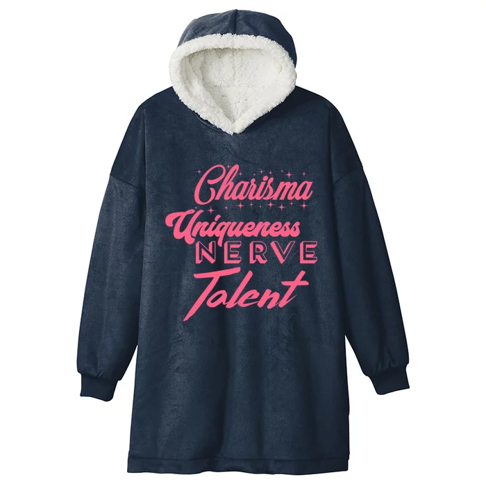 Charisma Uniqueness Nerve And Talent Hooded Wearable Blanket