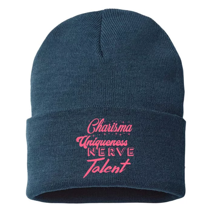 Charisma Uniqueness Nerve And Talent Sustainable Knit Beanie