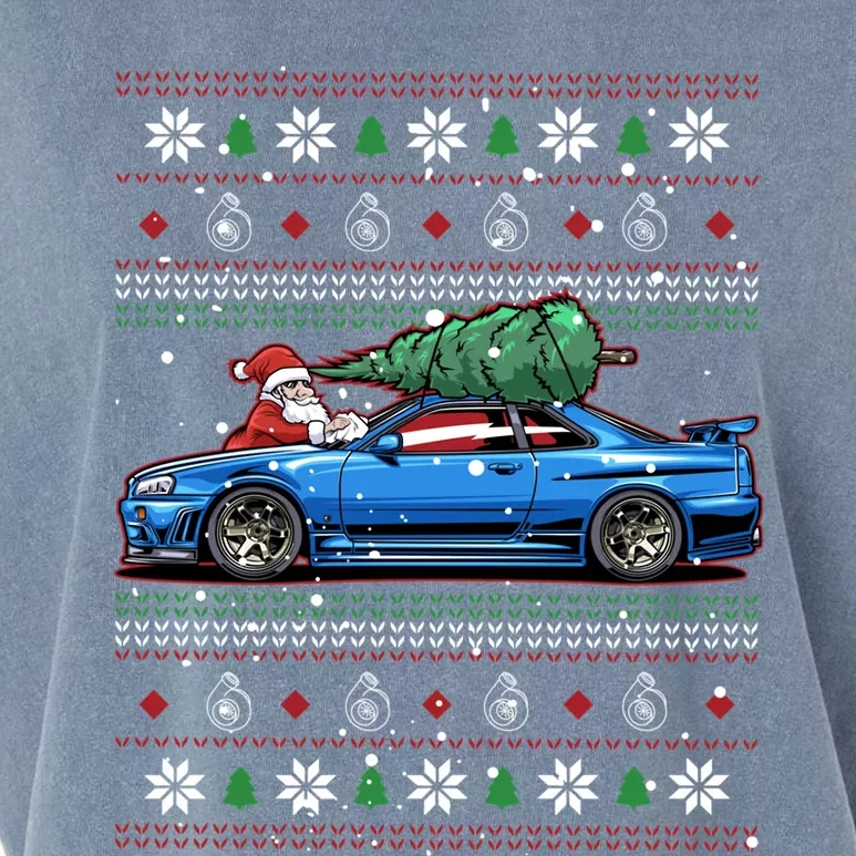 Christmas Ugly Nissan Skyline R34! Best Car Guy Gift! Classic Garment-Dyed Women's Muscle Tee