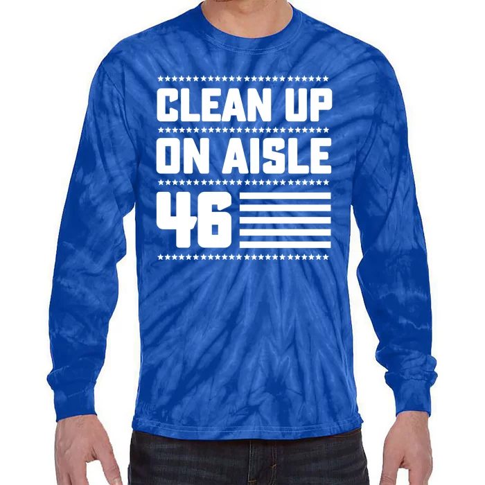 Clean Up On Aisle 46 Tie-Dye Long Sleeve Shirt