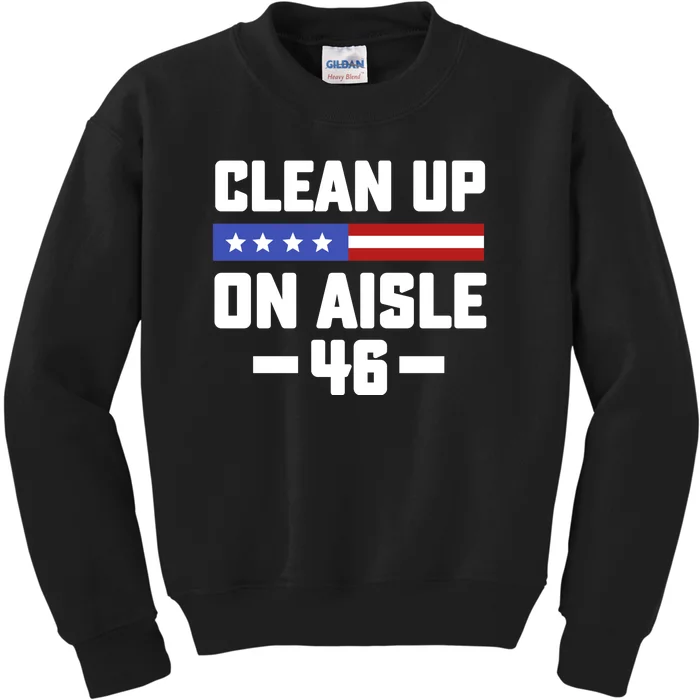 Clean Up On Aisle 46 Kids Sweatshirt