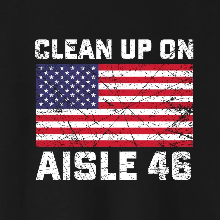 Clean Up On Aisle 46 Shirt Women's Crop Top Tee