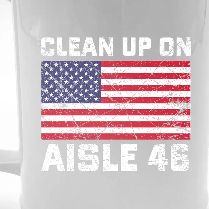 Clean Up On Aisle 46 Shirt Front & Back Beer Stein