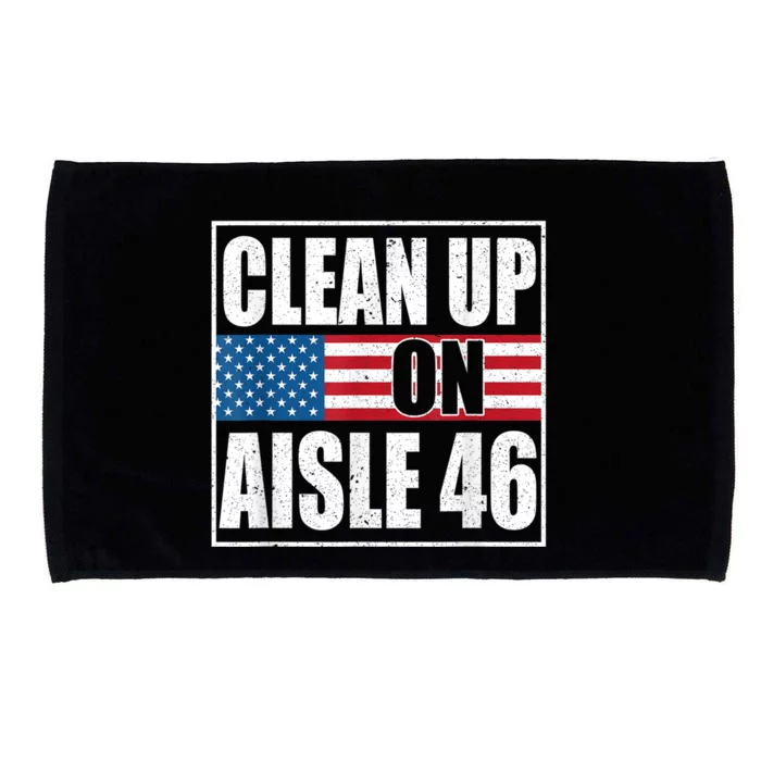 Clean Up On Aisle 46 American Flag Microfiber Hand Towel