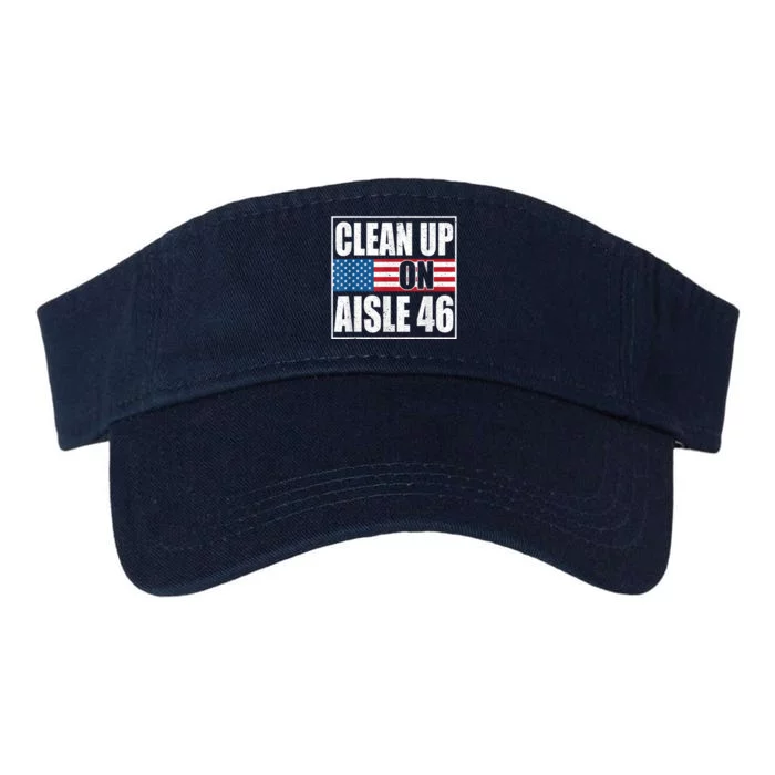 Clean Up On Aisle 46 American Flag Valucap Bio-Washed Visor