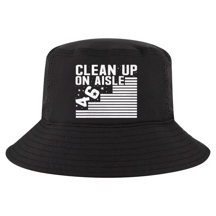 Clean Up On Aisle 46 Impeach Biden Sarcastic Anti Biden 86 46 Cool Comfort Performance Bucket Hat