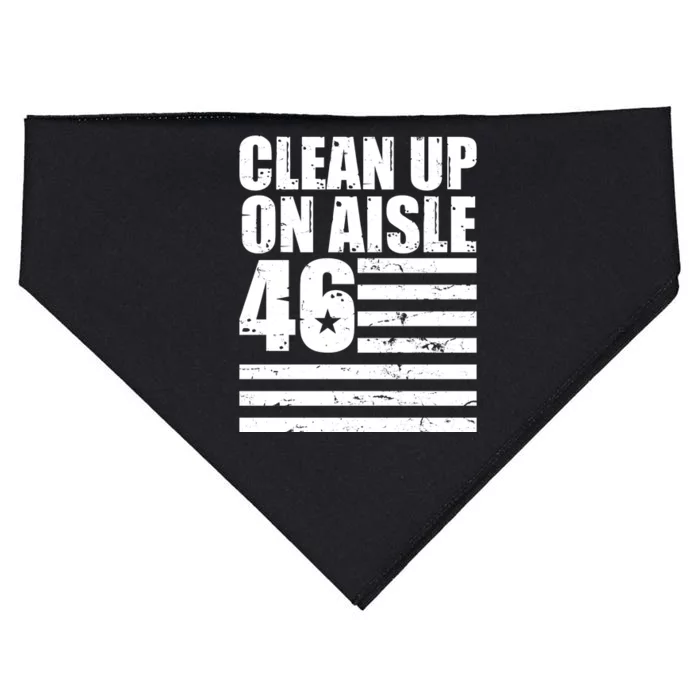 Clean Up On Aisle 46 Anti Biden USA-Made Doggie Bandana