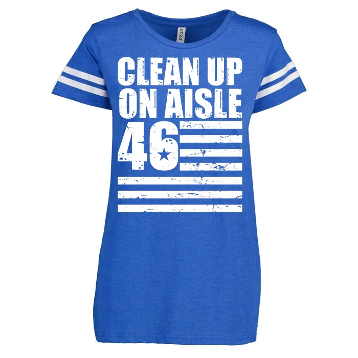 Clean Up On Aisle 46 Anti Biden Enza Ladies Jersey Football T-Shirt