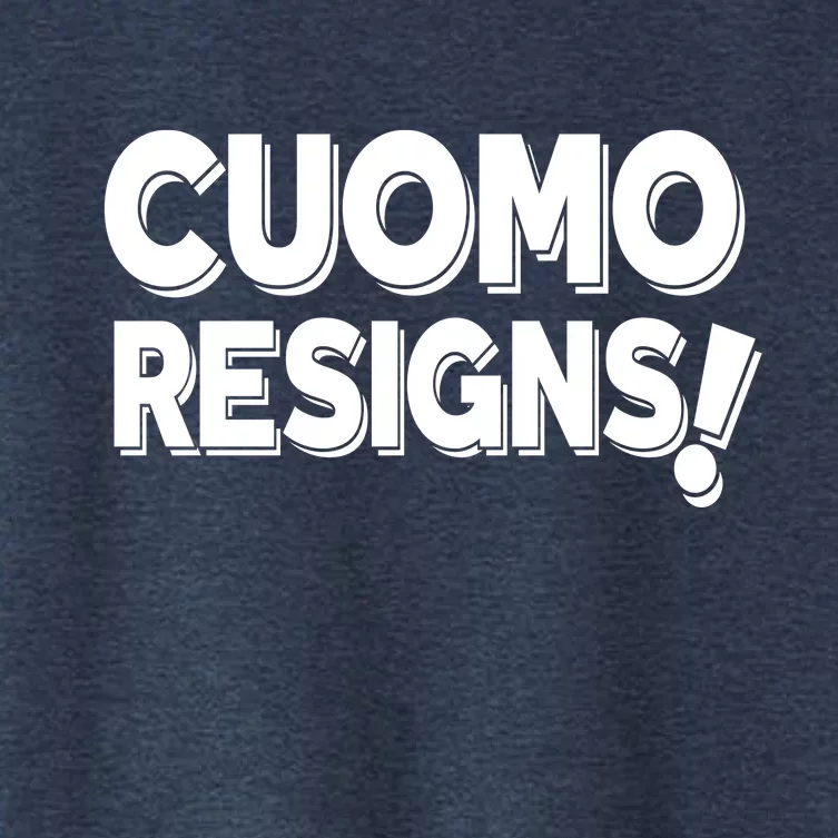 Cuomo Resigns Women's Crop Top Tee