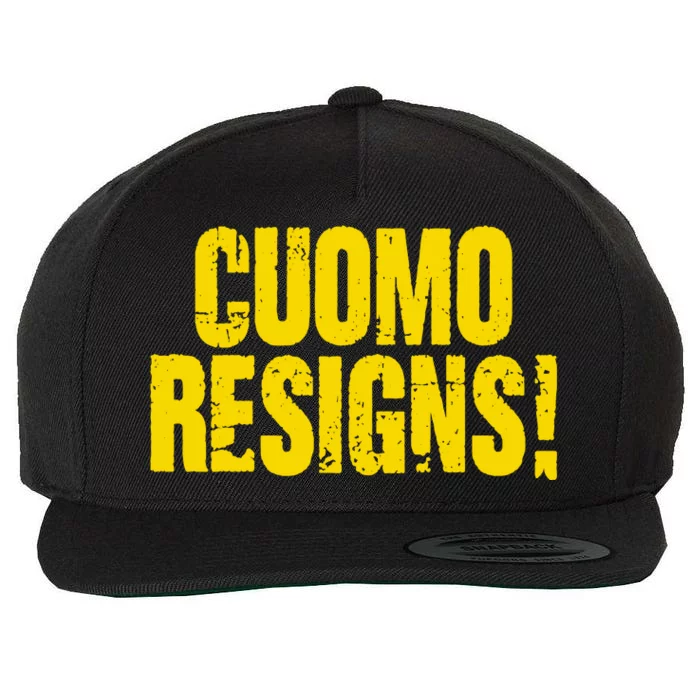 Cuomo Resigns Anti Andrew Cuomo Wool Snapback Cap