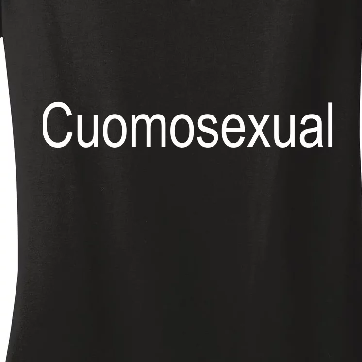 Cuomo Sexual Cuomosexual Women's V-Neck T-Shirt