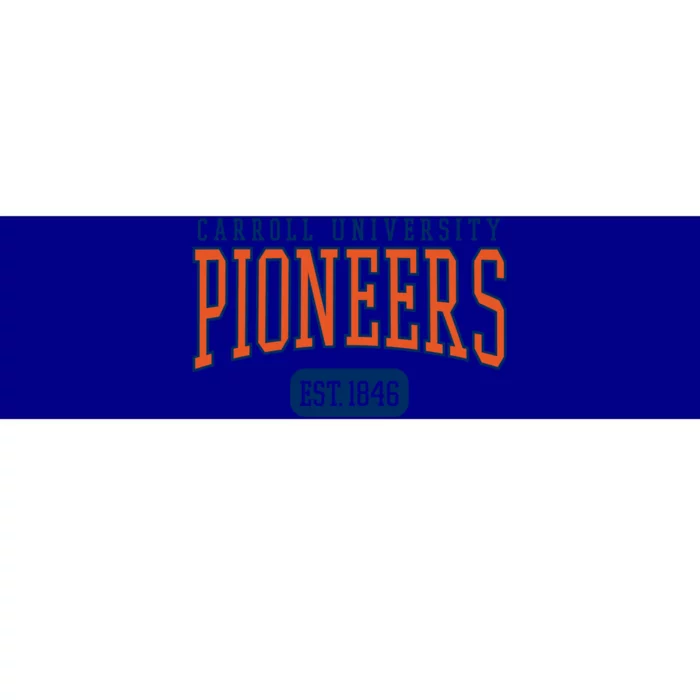 Carroll University Pioneers Est Date Gift Bumper Sticker