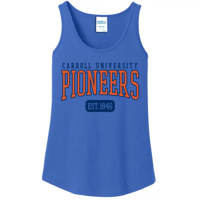 Carroll University Pioneers Est Date Gift Ladies Essential Tank