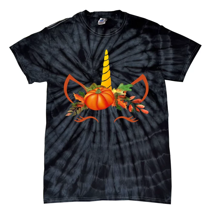 Cute Unicorn Pumpkin For Halloween Thanksgiving Tie-Dye T-Shirt