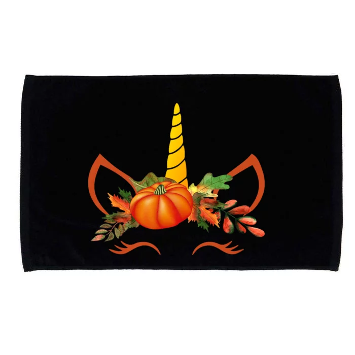 Cute Unicorn Pumpkin For Halloween Thanksgiving Microfiber Hand Towel