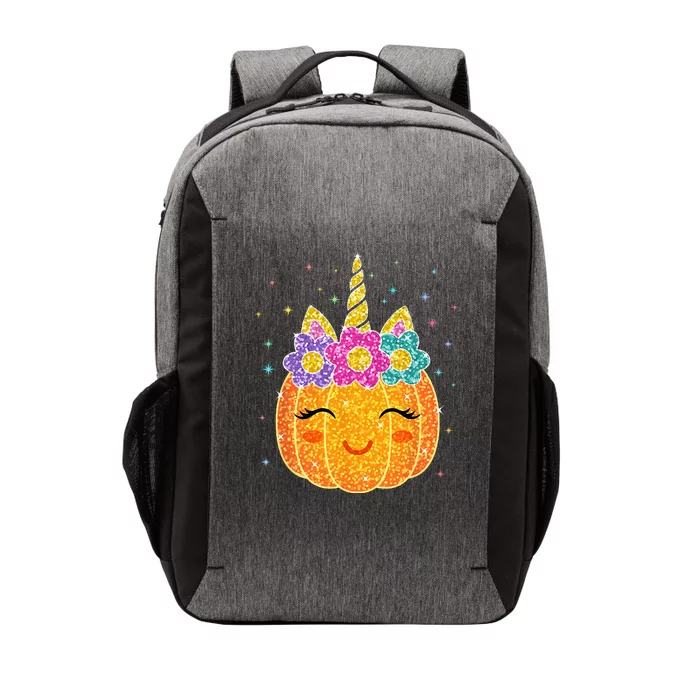 Cute Unicorn Pumpkin Halloween Thanksgiving Vector Backpack