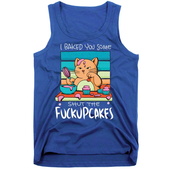 Cupcake Cat Bake You Fuckupcakes Tank Top