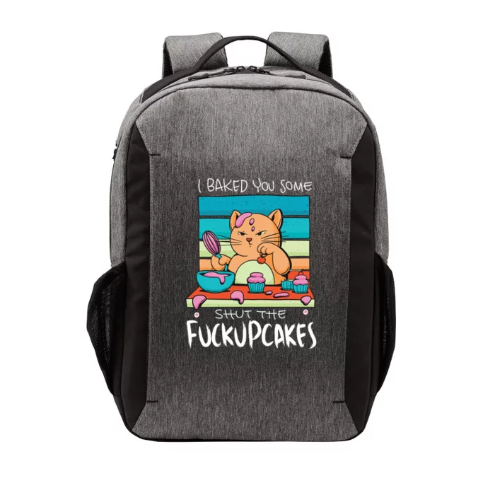 Cupcake Cat Bake You Fuckupcakes Vector Backpack