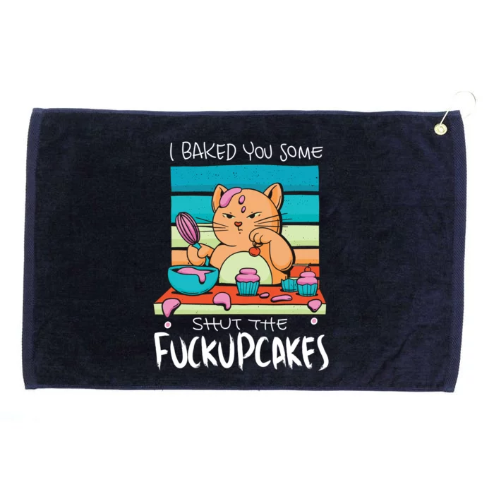 Cupcake Cat Bake You Fuckupcakes Grommeted Golf Towel