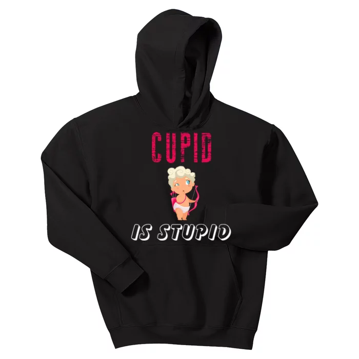 Cupid Is Stupid Kids Hoodie