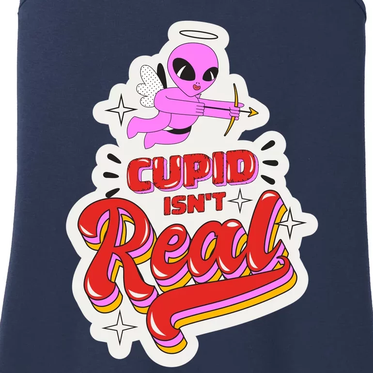 Cupid Isn't Real Funny Valentine's Day Ladies Essential Tank