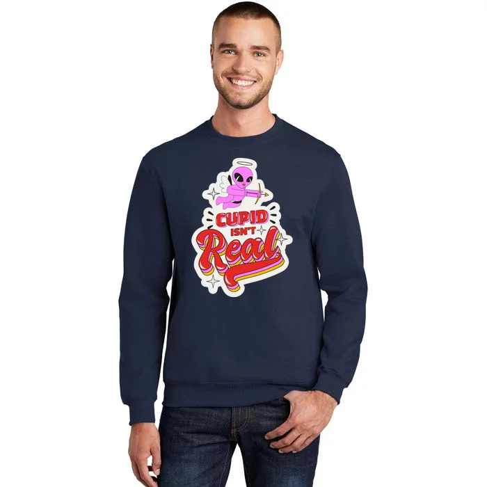 Cupid Isn't Real Funny Valentine's Day Tall Sweatshirt