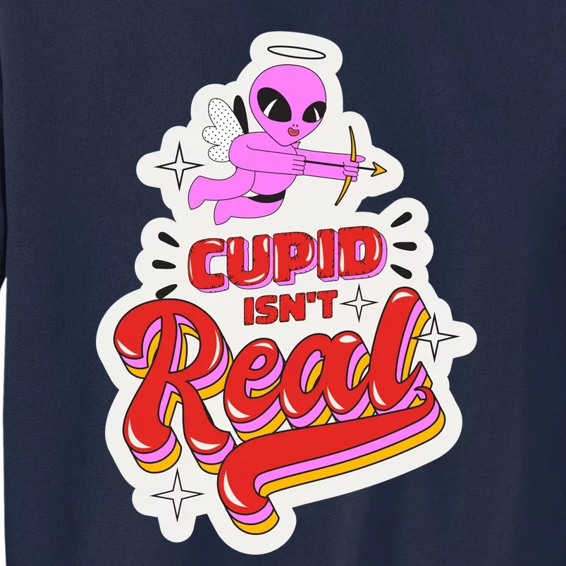 Cupid Isn't Real Funny Valentine's Day Tall Sweatshirt