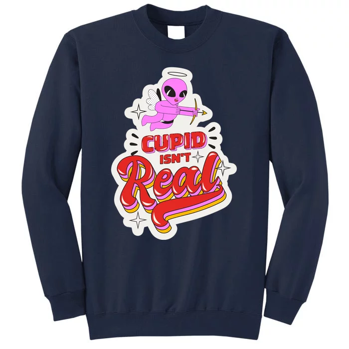 Cupid Isn't Real Funny Valentine's Day Tall Sweatshirt