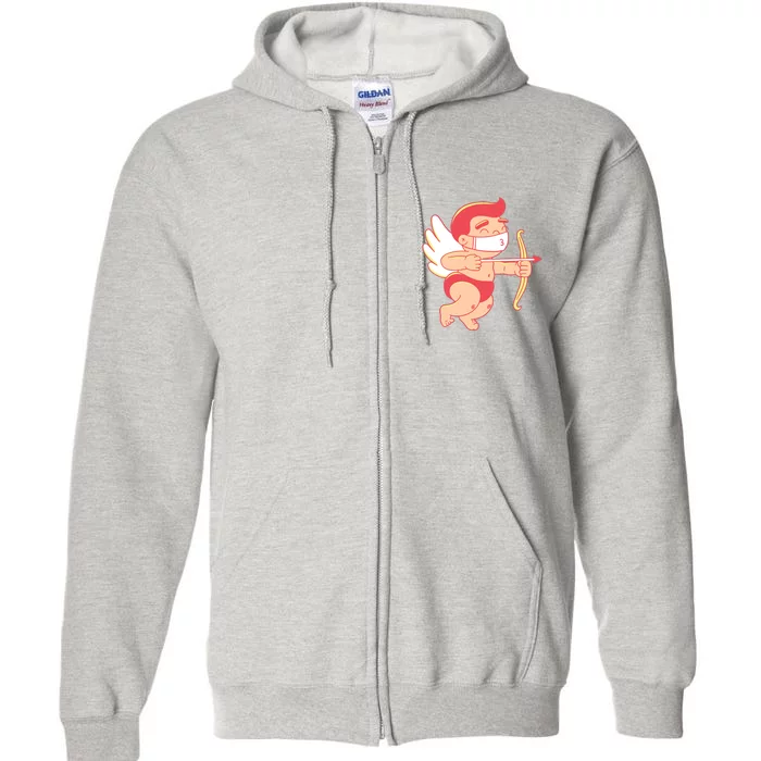 Cupid Quarantine Mask Full Zip Hoodie