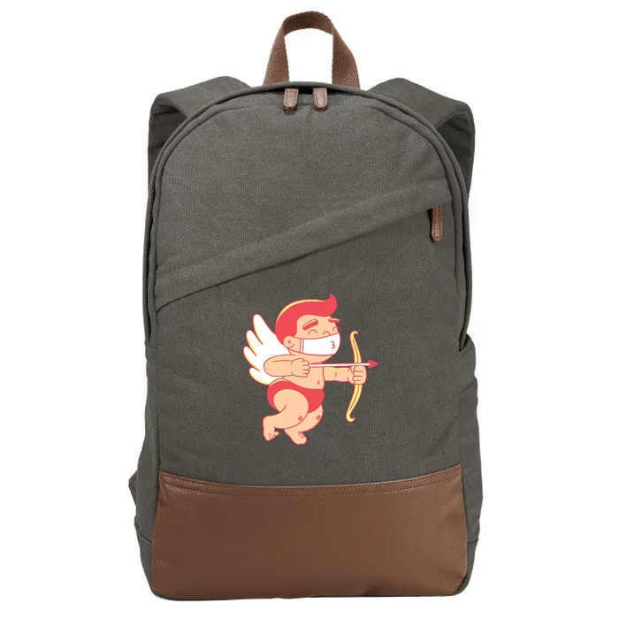 Cupid Quarantine Mask Cotton Canvas Backpack