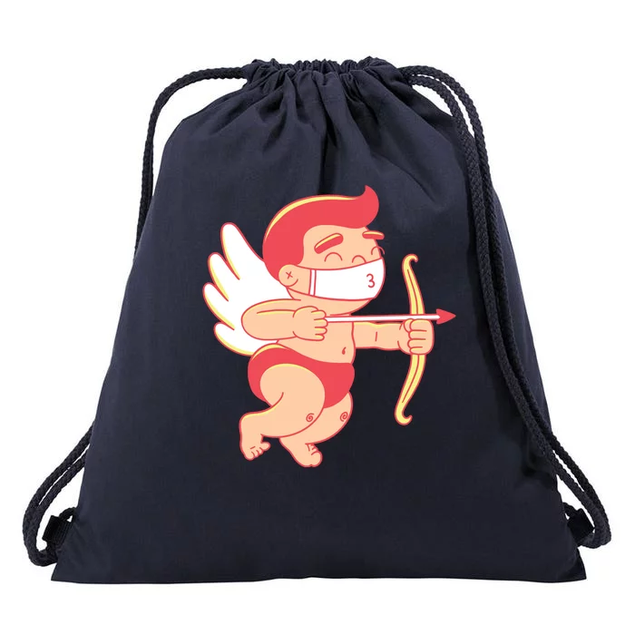 Cupid Quarantine Mask Drawstring Bag