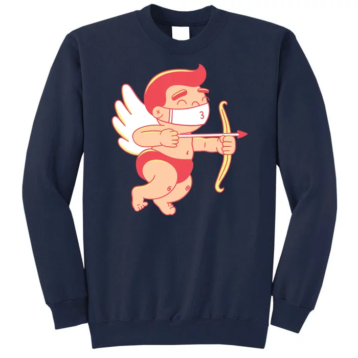 Cupid Quarantine Mask Tall Sweatshirt