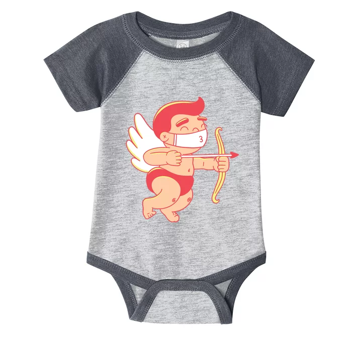 Cupid Quarantine Mask Infant Baby Jersey Bodysuit