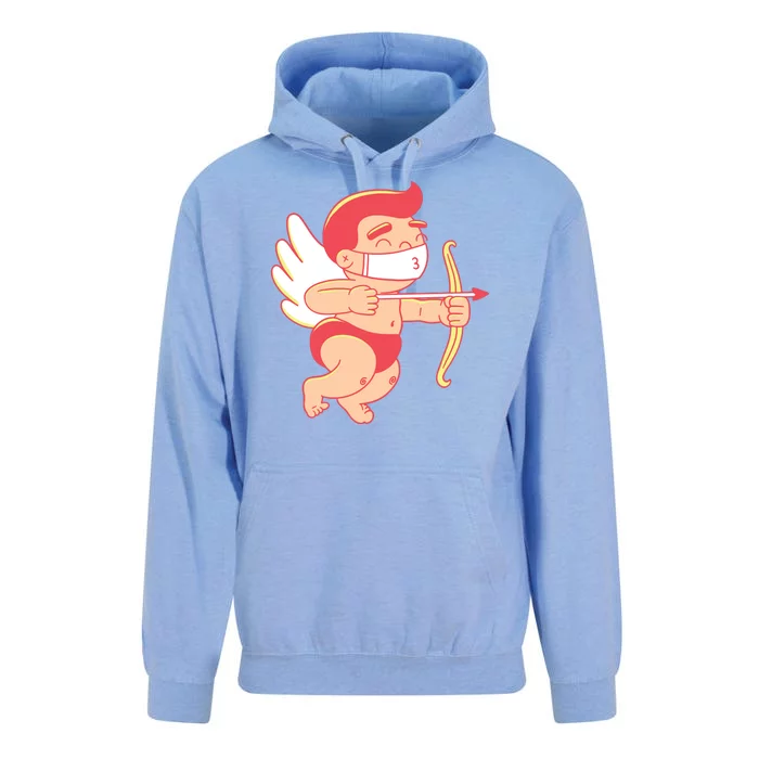 Cupid Quarantine Mask Unisex Surf Hoodie