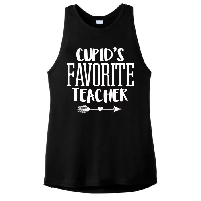 Cupid's Favorite Teacher Ladies Tri-Blend Wicking Tank