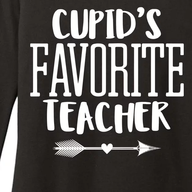 Cupid's Favorite Teacher Womens CVC Long Sleeve Shirt