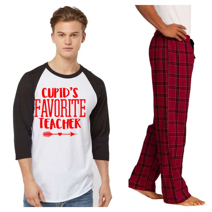 Cupid's Favorite Teacher Raglan Sleeve Pajama Set