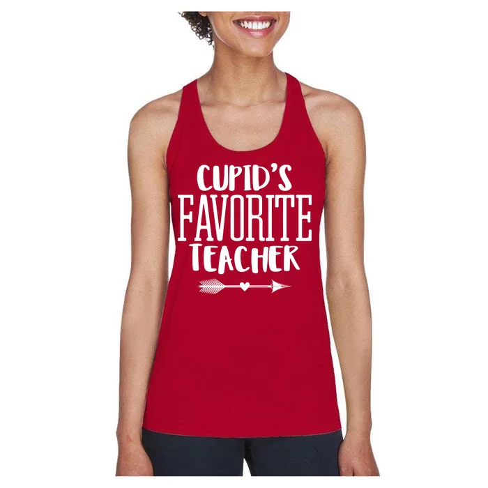 Cupid's Favorite Teacher Women's Racerback Tank