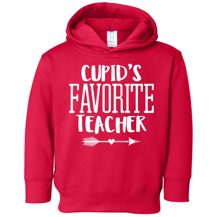 Cupid's Favorite Teacher Toddler Hoodie