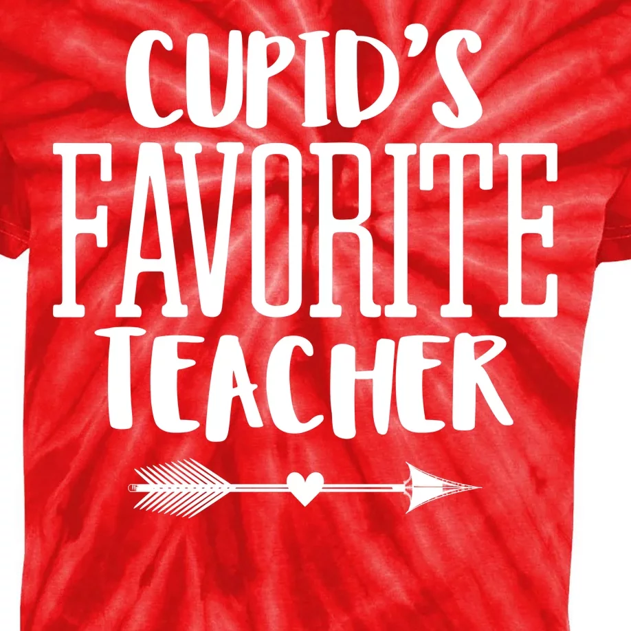 Cupid's Favorite Teacher Kids Tie-Dye T-Shirt