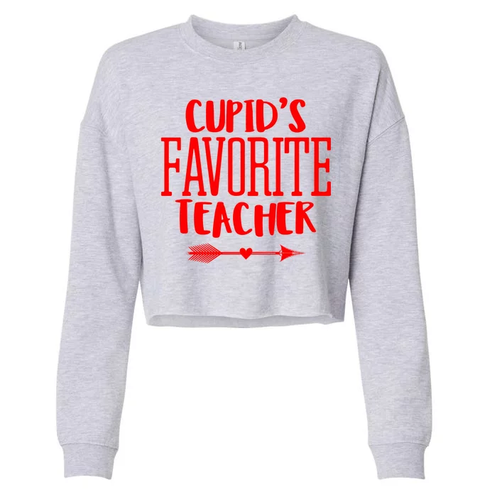 Cupid's Favorite Teacher Cropped Pullover Crew