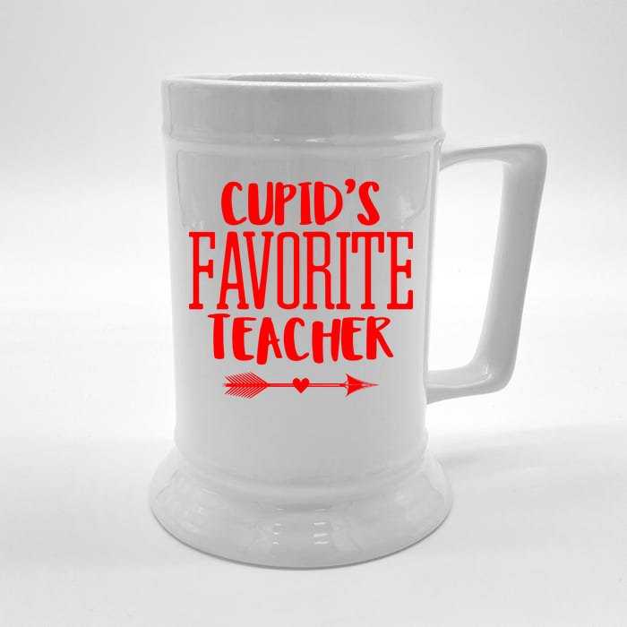 Cupid's Favorite Teacher Front & Back Beer Stein