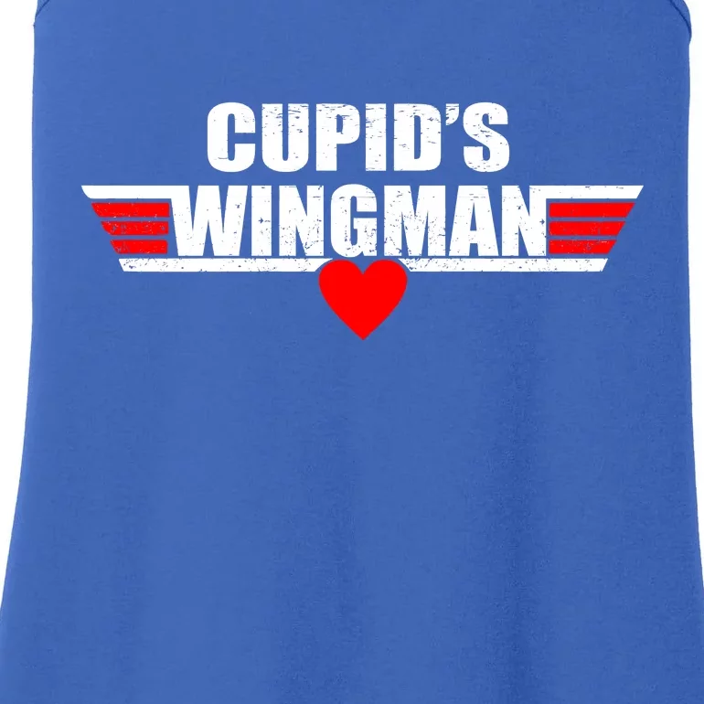 Cupid's Wingman Valentine's Day Ladies Essential Tank