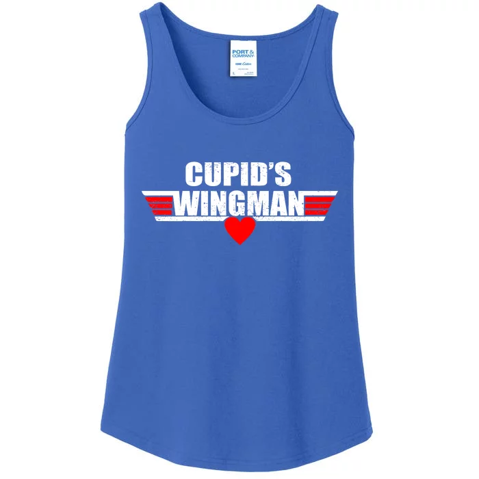 Cupid's Wingman Valentine's Day Ladies Essential Tank