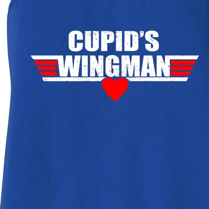 Cupid's Wingman Valentine's Day Women's Racerback Tank