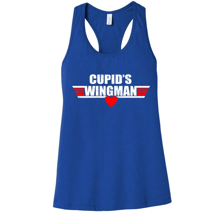 Cupid's Wingman Valentine's Day Women's Racerback Tank