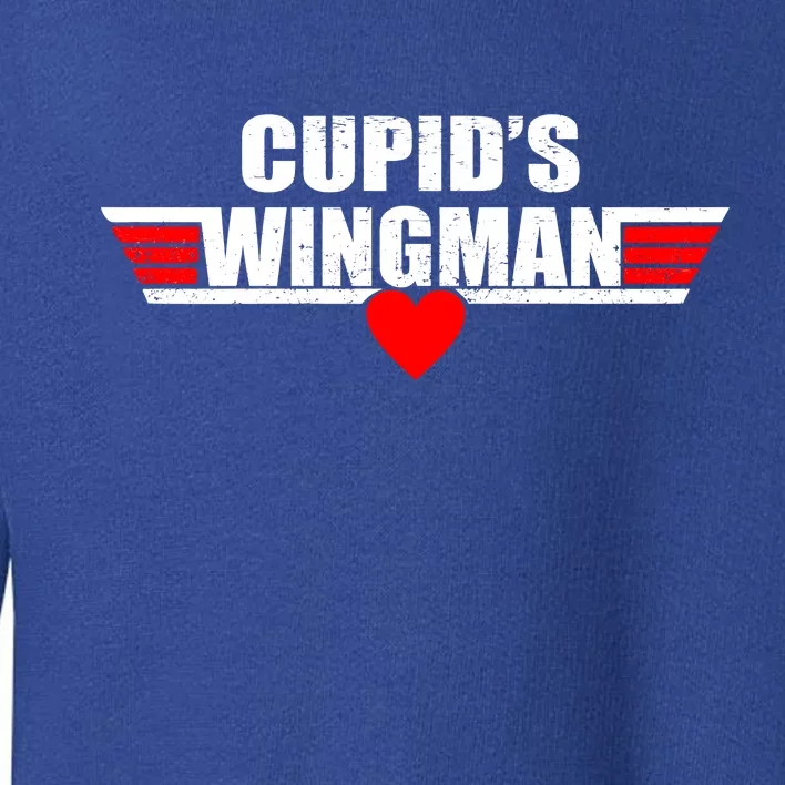 Cupid's Wingman Valentine's Day Toddler Sweatshirt