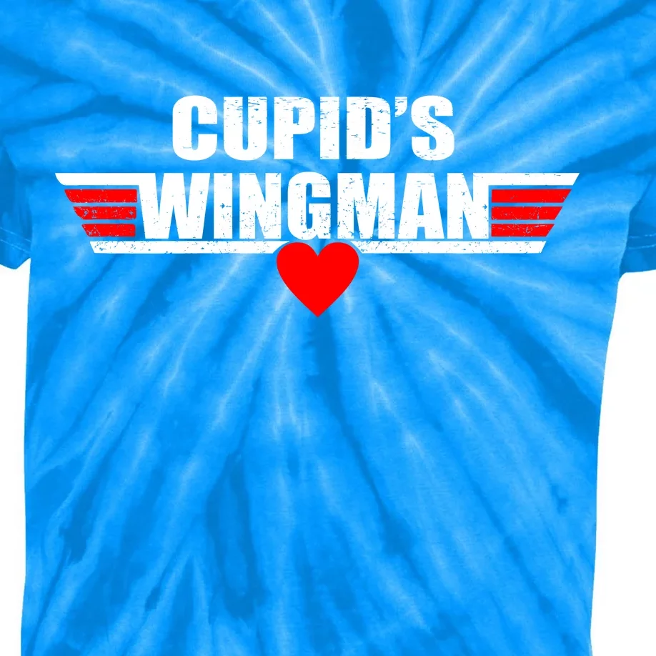 Cupid's Wingman Valentine's Day Kids Tie-Dye T-Shirt