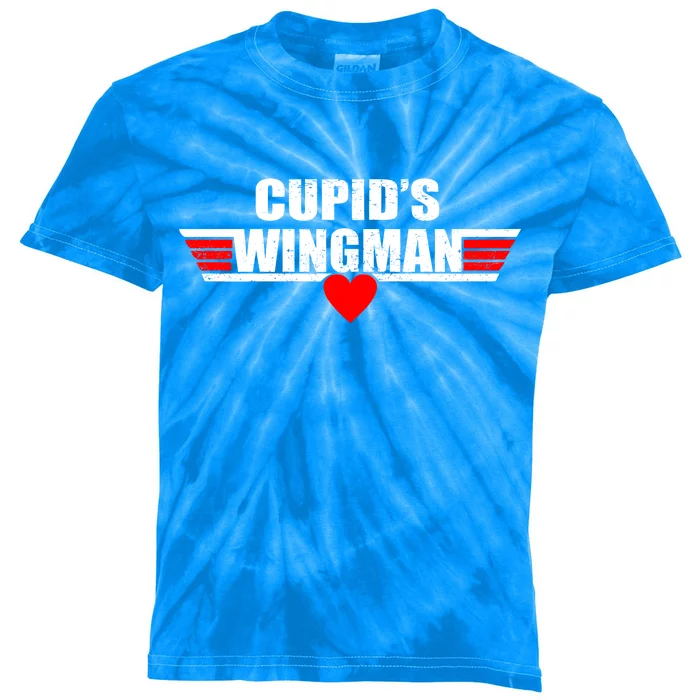 Cupid's Wingman Valentine's Day Kids Tie-Dye T-Shirt